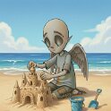 Little Joe at the beach